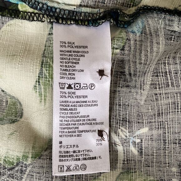 Tommy Bahama IslandZone® Camp Hawaiian 70% Silk Casual Summer Short Sleeve Shirt - Picture 11 of 15